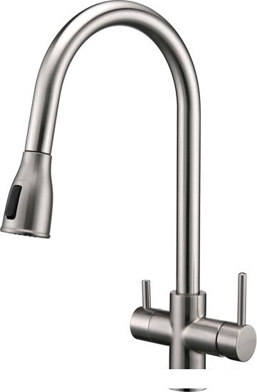 Смеситель Paulmark Lange La214212-NI (никель)- фото