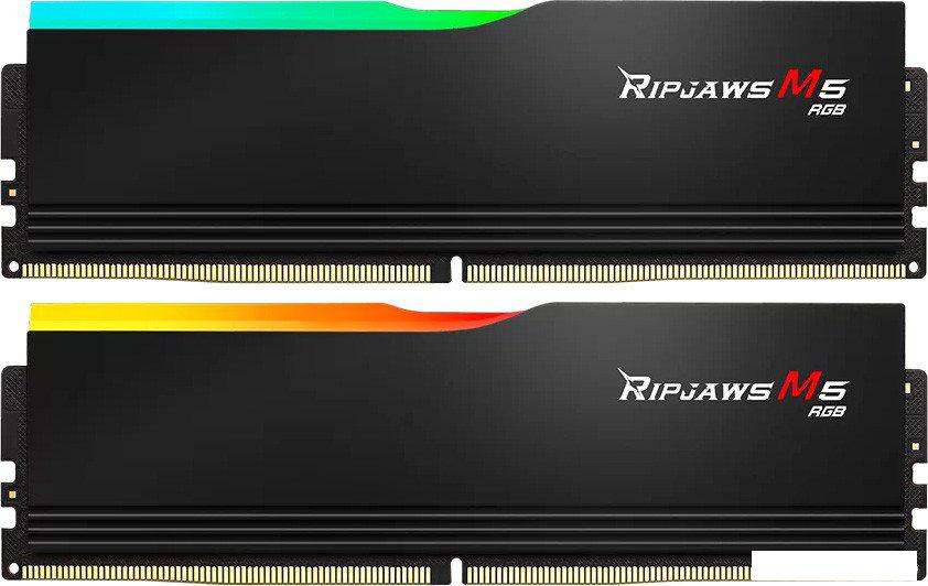 Оперативная память G.Skill Ripjaws M5 RGB 2x32ГБ DDR5 6000 МГц F5-6000J2836G32GX2-RM5RK- фото