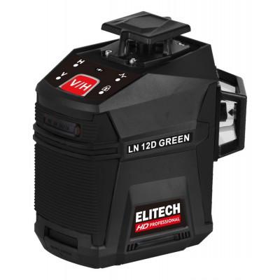 Лазерный нивелир ELITECH HD Professional HD LN 12D Green 204736- фото2