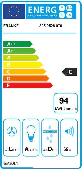 Кухонная вытяжка Franke Inca Lux FBI 537 XS/BK 305.0528.070- фото3