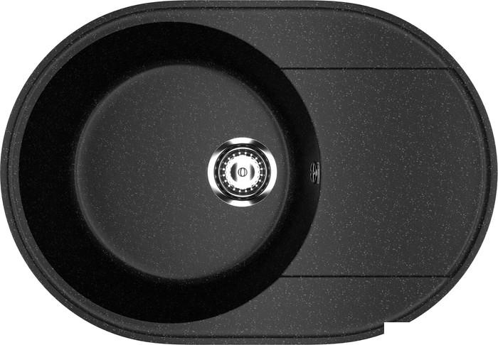 Кухонная мойка Practik PR-M 610-004 (черный оникс)- фото