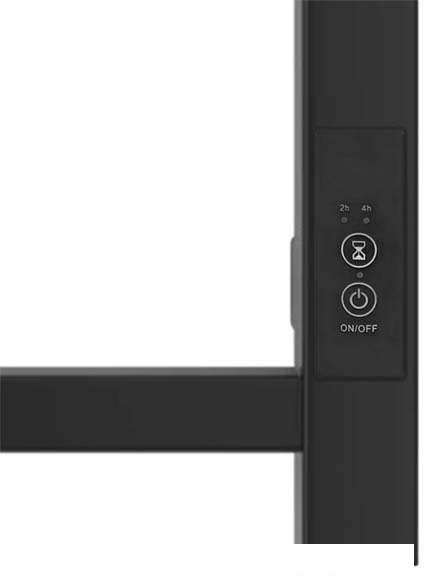 Полотенцесушитель Roxen Square BK-109SW-6T 11050-5365B (черный)- фото2