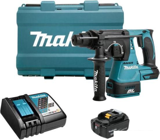 Перфоратор Makita DHR242RT (с 1-им АКБ, кейс)- фото
