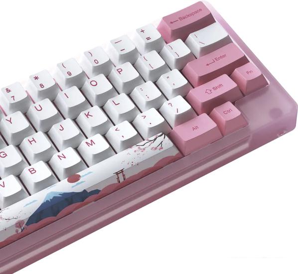 Клавиатура Akko ACR 59 Acrylic Tokyo (Akko CS Jelly Pink, нет кириллицы)- фото3
