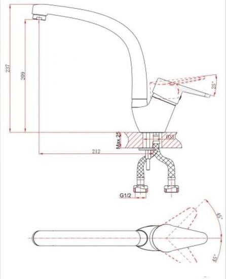 Смеситель A-Five A5-0123- фото3