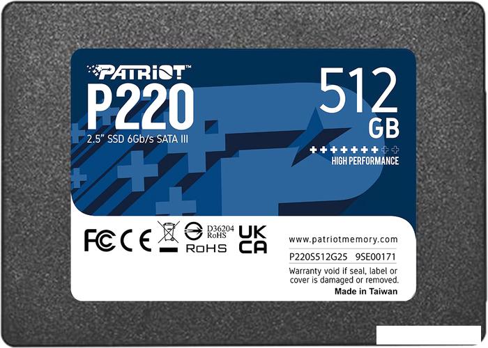 SSD Patriot P220 512GB P220S512G25