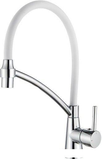 Смеситель Ledeme L4399-3 (хром/белый)- фото