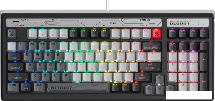 Клавиатура A4Tech Bloody B950 (черный/серый, Light Strike Libra Brown)- фото