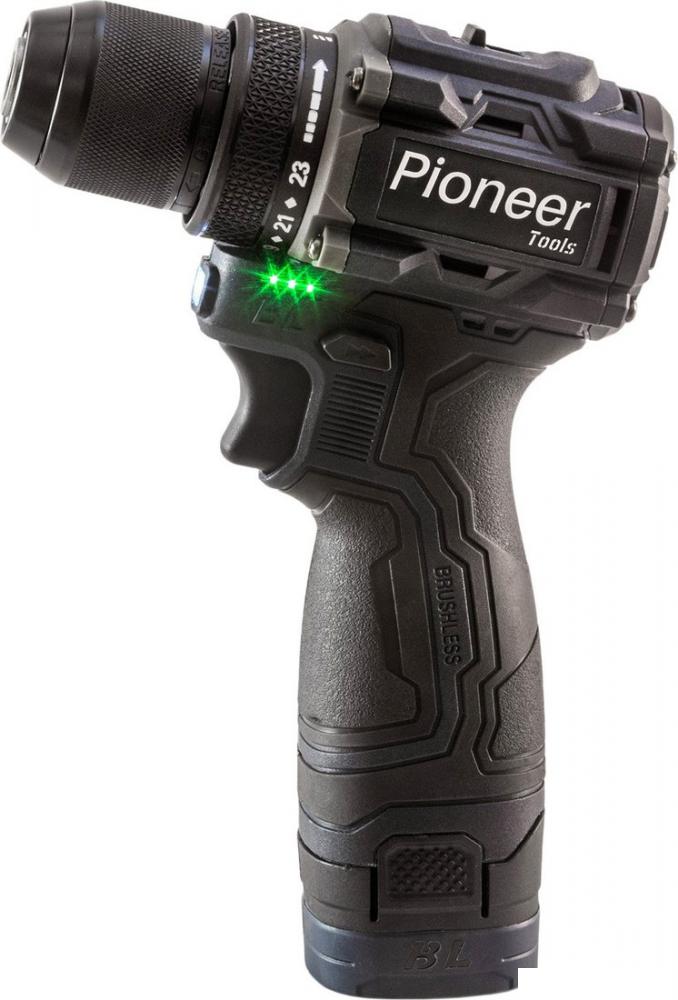 Дрель-шуруповерт Pioneer Tools CD-E1602BL-01 (с 2-мя АКБ, кейс)- фото2