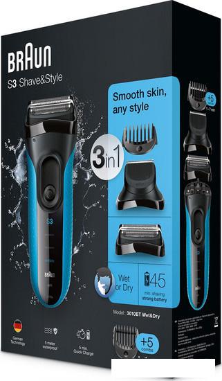 Электробритва Braun Series 3 Shave&Style 3010BT Wet&Dry- фото3