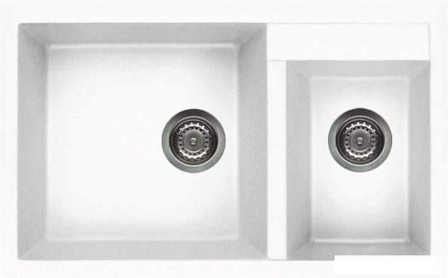 Кухонная мойка Elleci Quadra 440 White K96- фото