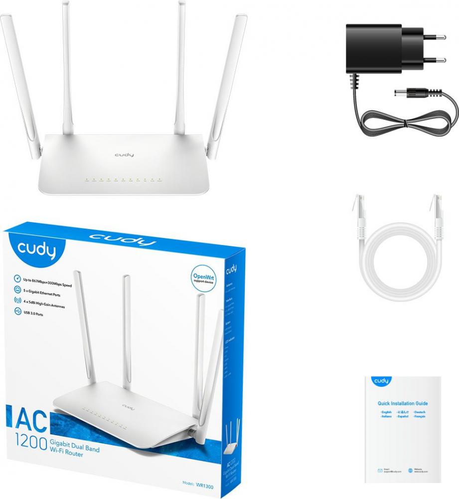 Wi-Fi роутер Cudy WR1300 3.0- фото4