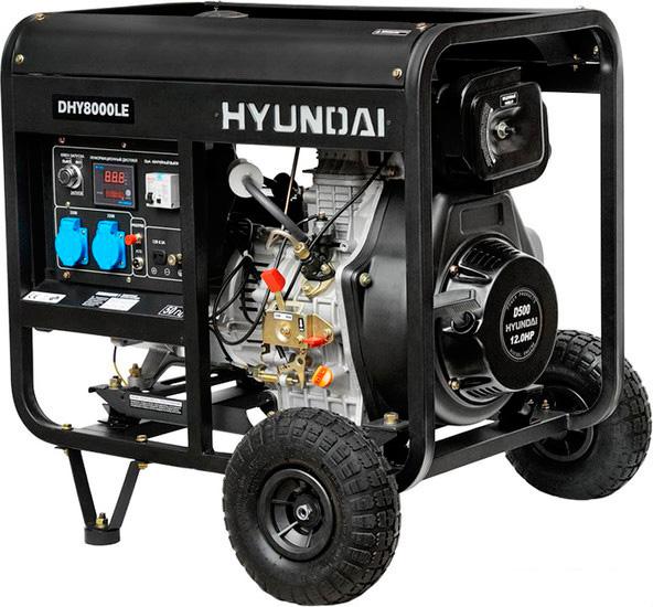 Дизельный генератор Hyundai DHY 8000LE- фото