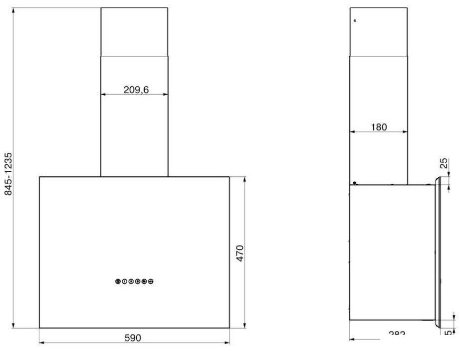 Кухонная вытяжка Elikor Метеорит 60П-700-Э4Д 192315 (белый)- фото2