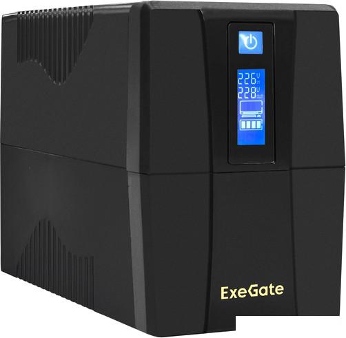 Источник бесперебойного питания ExeGate Power Smart ULB-1000.LCD.AVR.2SH EX292791RUS- фото