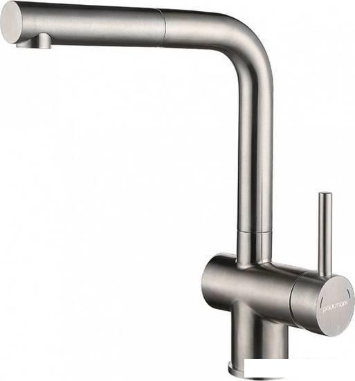 Смеситель Paulmark Dosse Do214418-SS (нержавеющая сталь)- фото
