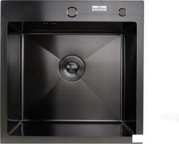 Кухонная мойка MARRBAXX B5050-R (черный/графит)- фото