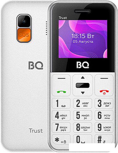 Кнопочный телефон BQ BQ-1866 Trust (белый)- фото