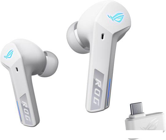 Наушники ASUS ROG Cetra True Wireless SpeedNova Moonlight White- фото2