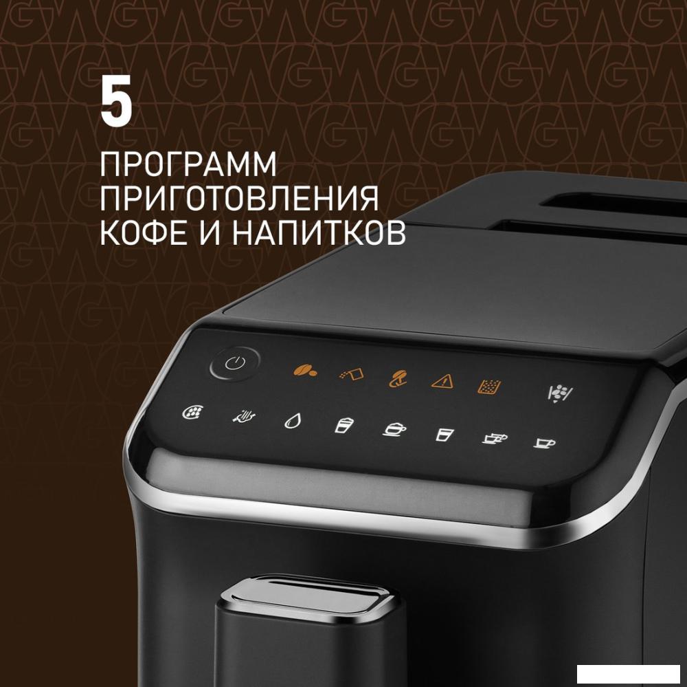 Кофемашина Weissgauff WCM-325 Black Automatic Touch Cappuccino- фото3