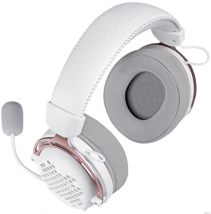 Наушники Redragon Diomedes (белый/розовый)- фото3