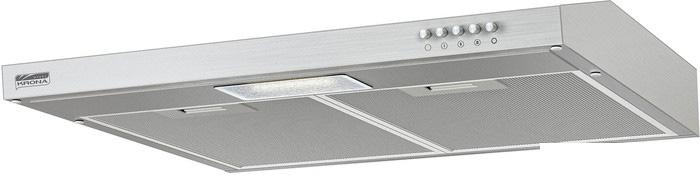 Кухонная вытяжка Krona Jessica slim push button 50 (нержавеющая сталь)- фото