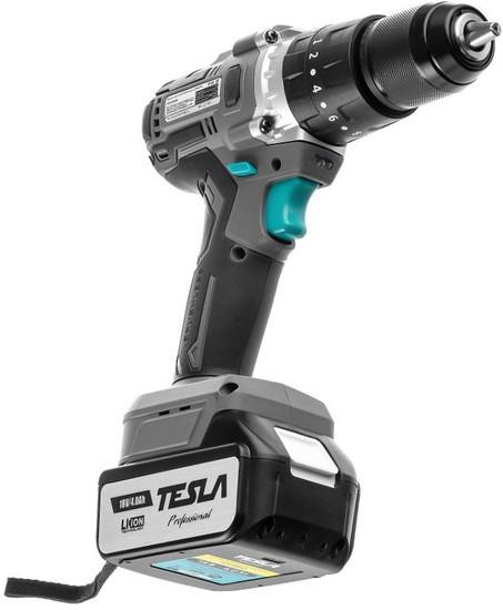 Дрель-шуруповерт Tesla TCD18HD 840374 (с 2-мя АКБ, кейс)- фото4