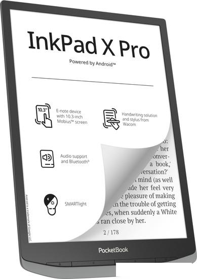Электронная книга PocketBook InkPad X Pro (серый)- фото2
