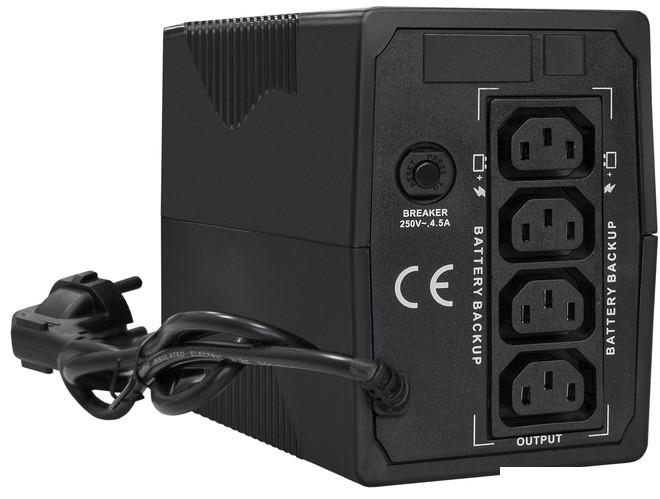 Источник бесперебойного питания ExeGate Power Smart ULB-650.LCD.AVR.4C13 EX292771RUS- фото2
