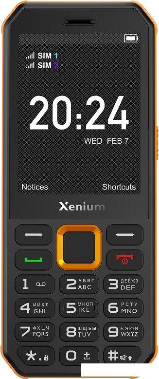 Телефон Xenium X300 (оранжевый/черный)- фото2