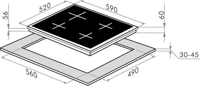 Варочная панель HOMSair HI64ABK- фото2