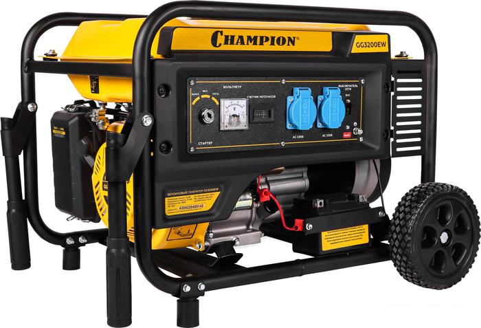Бензиновый генератор Champion GG3200EW- фото