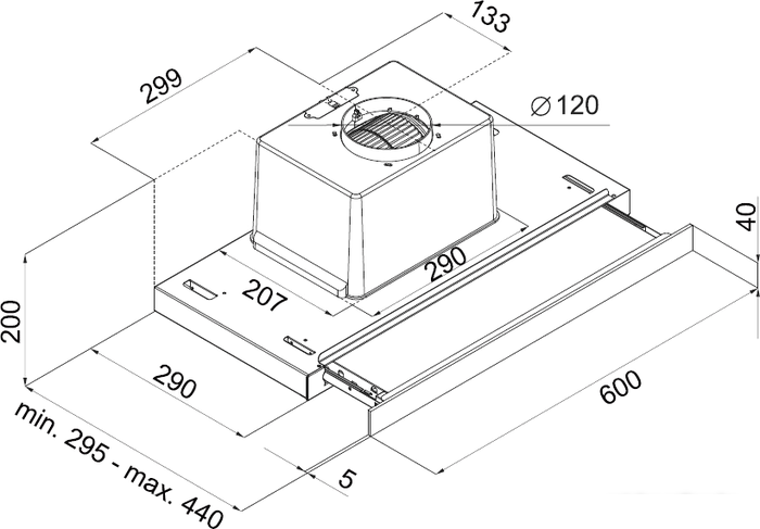 Кухонная вытяжка MAUNFELD Ouse Touch 60 (белый)- фото2