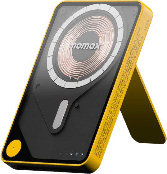 Внешний аккумулятор Momax 1-Power X Pro Magnetic Built-In USB-C IP131 5000mAh (желтый)- фото
