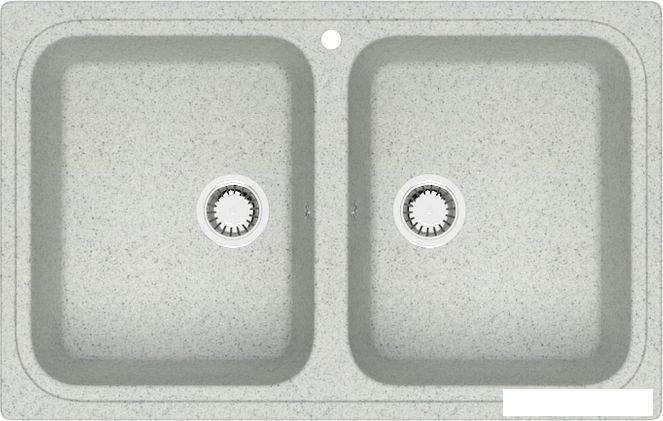 Кухонная мойка MARRBAXX Карельский камень модель 20/Q10 (светло-серый)- фото