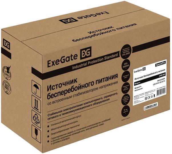 Источник бесперебойного питания ExeGate SpecialPro UNB-900.LED.AVR.1SH.2C13 EX292777RUS- фото4