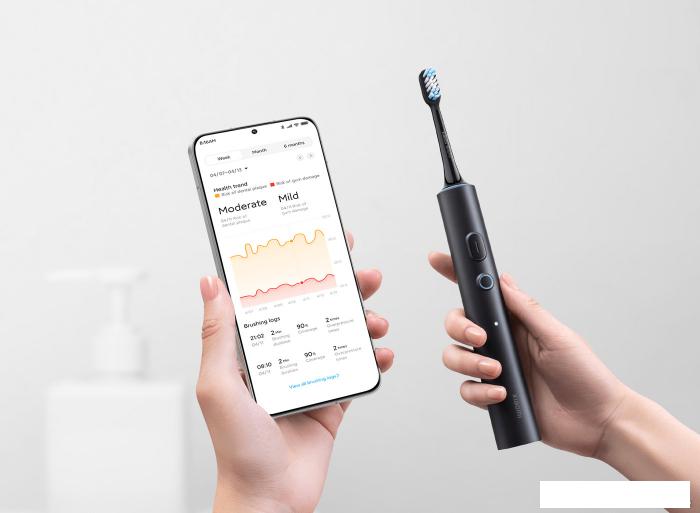 Электрическая зубная щетка Xiaomi Smart Electric Toothbrush T501 (dark gray)- фото2