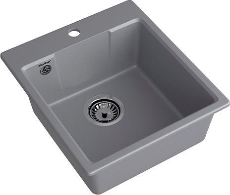Кухонная мойка GranFest QUARZ GF-UR-644 (темно-серый)- фото2