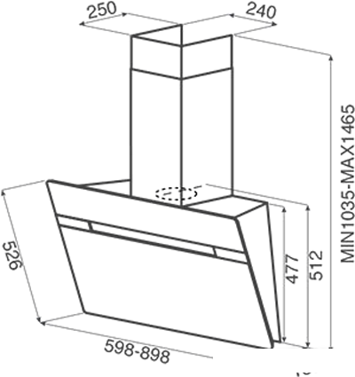 Кухонная вытяжка Jetair Viki BL 60 A PRF0111475B- фото2