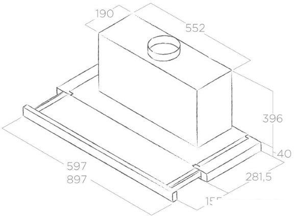 Кухонная вытяжка Elica Elite 35 GRIX/A/90- фото2