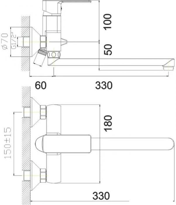 Смеситель Gota Rocio Vigo 014710-GOTA- фото2