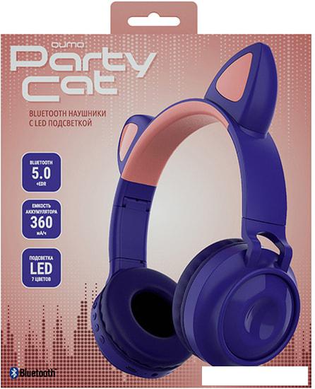 Наушники QUMO Party Cat 32304 (фиолетовый)- фото2