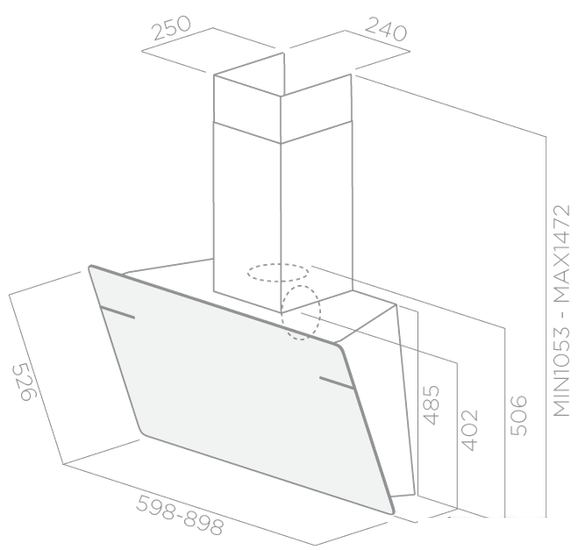 Кухонная вытяжка Elica L'essenza WH/A/60 [PRF0124233]- фото3