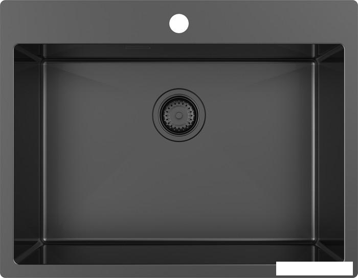 Кухонная мойка ZorG ZRN 5065 Premium PVD Gunblack- фото