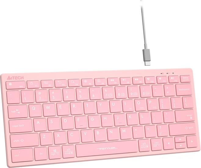 Клавиатура A4Tech Fstyler FBX51C (розовый)- фото4