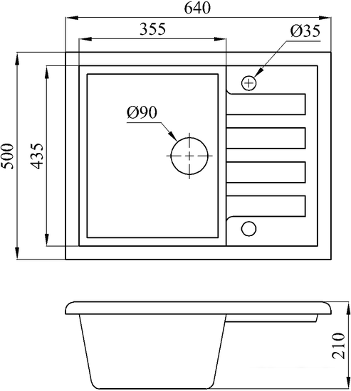 Кухонная мойка БелЭворс Vega (белый)- фото2