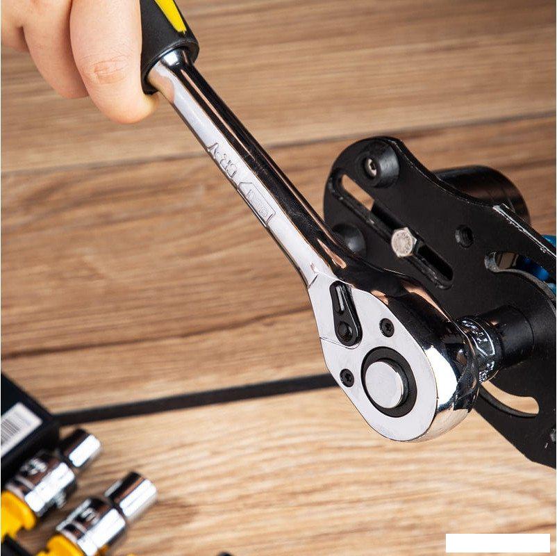 Набор трещотка с головками Deli DL2012T (12 предметов)- фото4