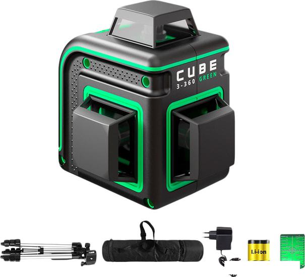 Лазерный нивелир ADA Instruments Cube 3-360 Green Professional Edition А00573- фото
