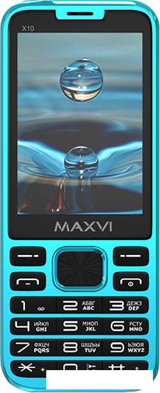Мобильный телефон Maxvi X10 (голубой)- фото3