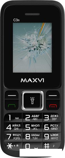 Мобильный телефон Maxvi C3n (черный)- фото2